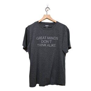 Kenneth Cole Reaction Gray Graphic Tee Sz L